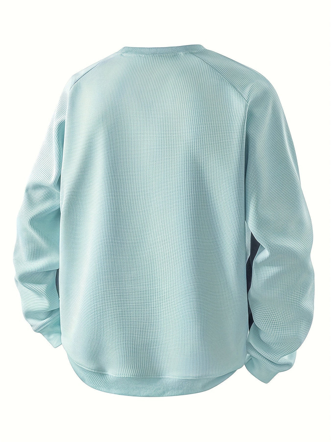 Color-Block Round Neck Sweatshirt for Men