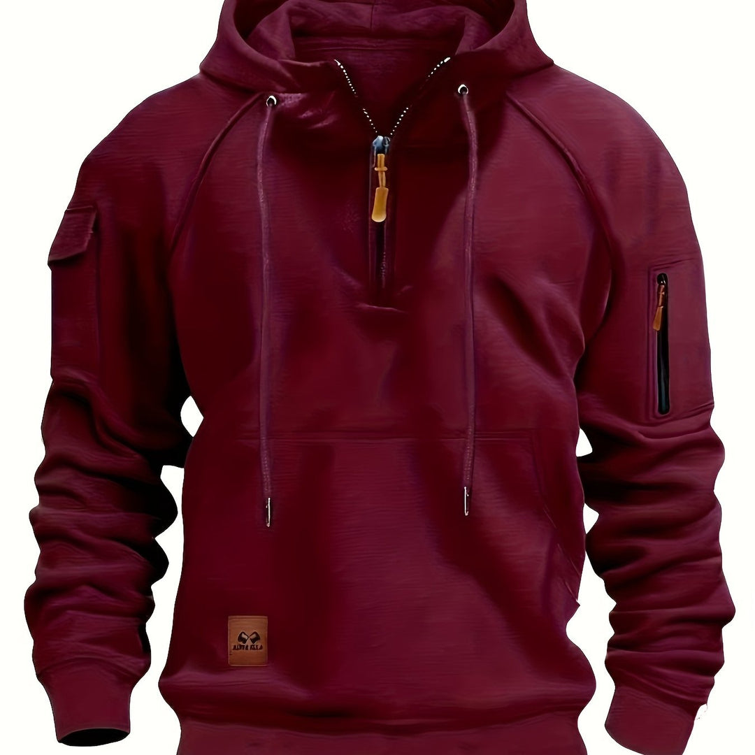 Utility Quarter-Zip Hoodie for Men