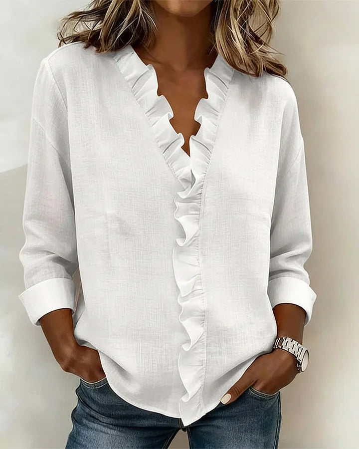 Ladies Lightweight V-Neck Blouse