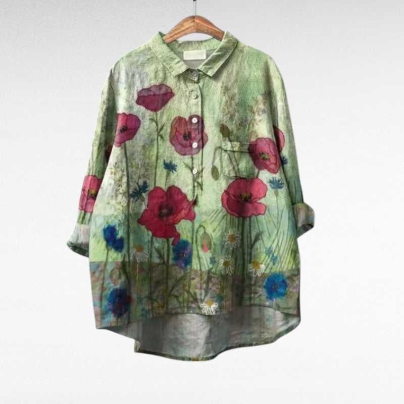 Casual Artistic Collar Blouse for Women