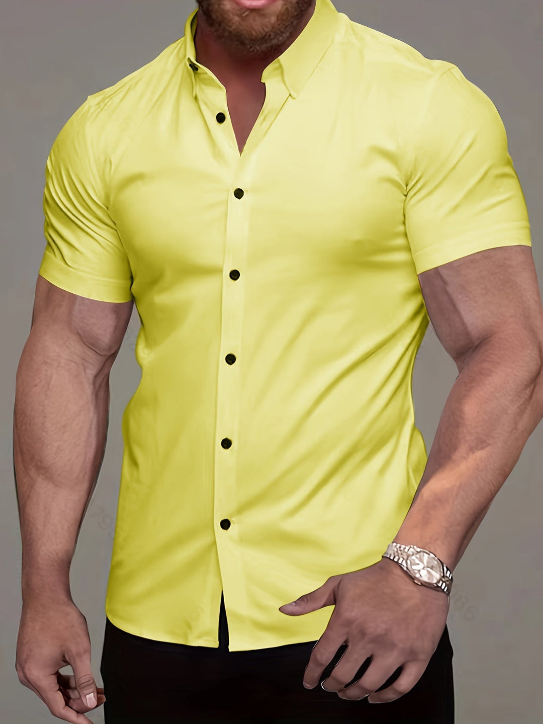 Refined Short-Sleeve Shirt for Men, Plus Size