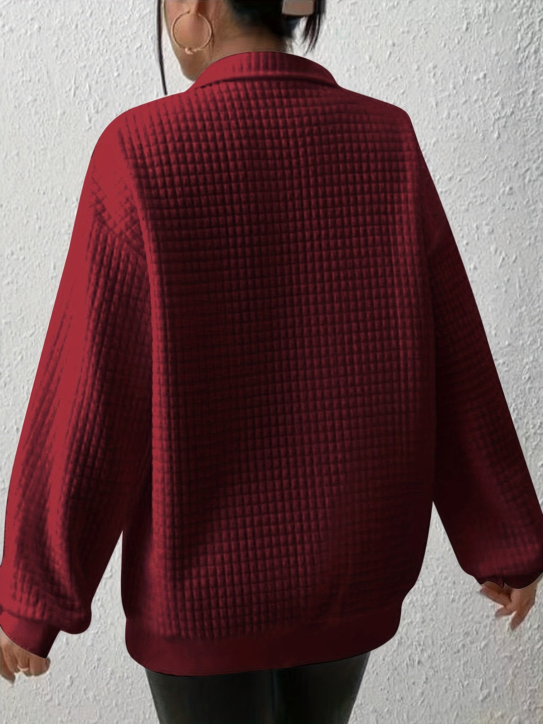 Quarter-Zip Pullover for Women, Relaxed Style