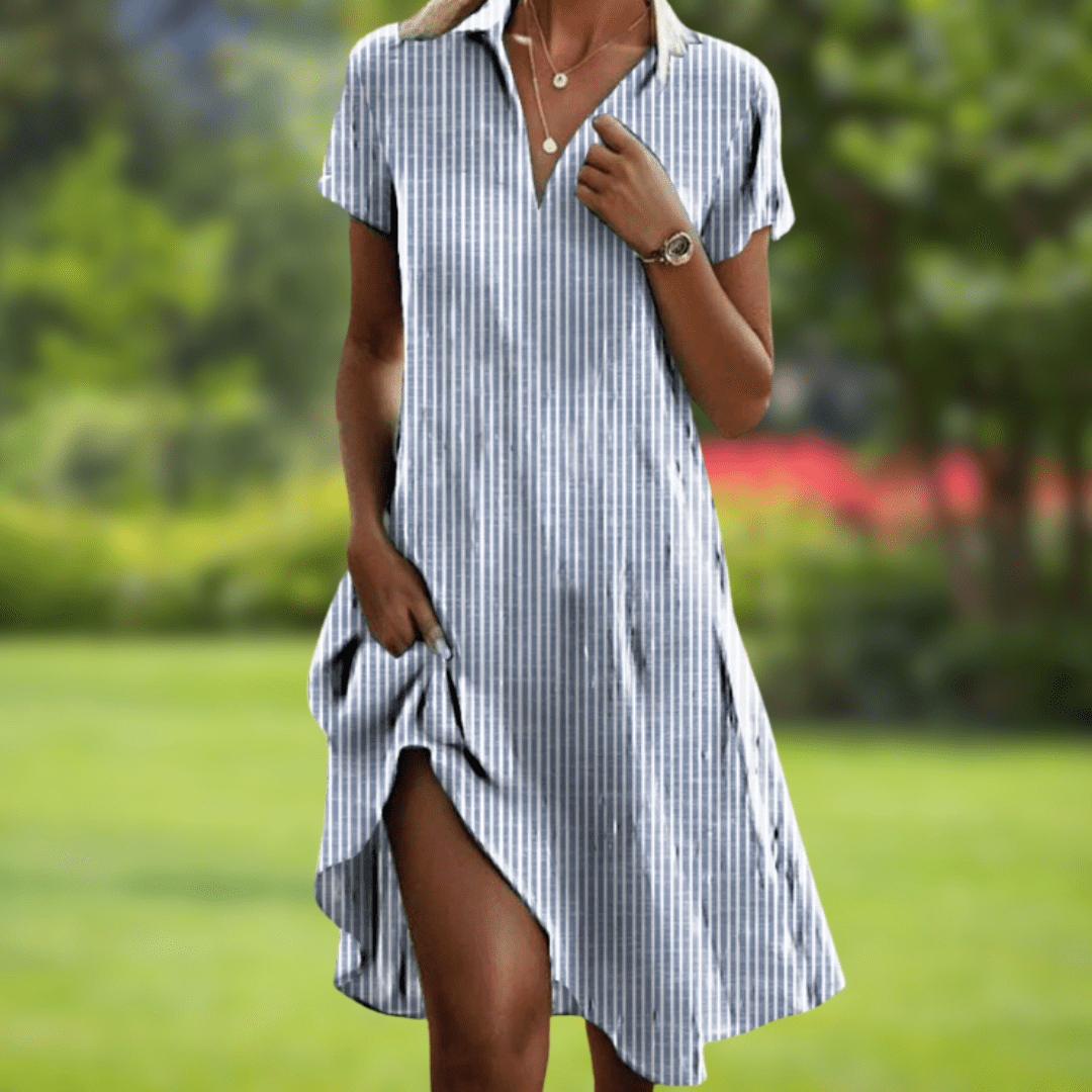 V-Neck Elegant Dress for Women, Stylish Style