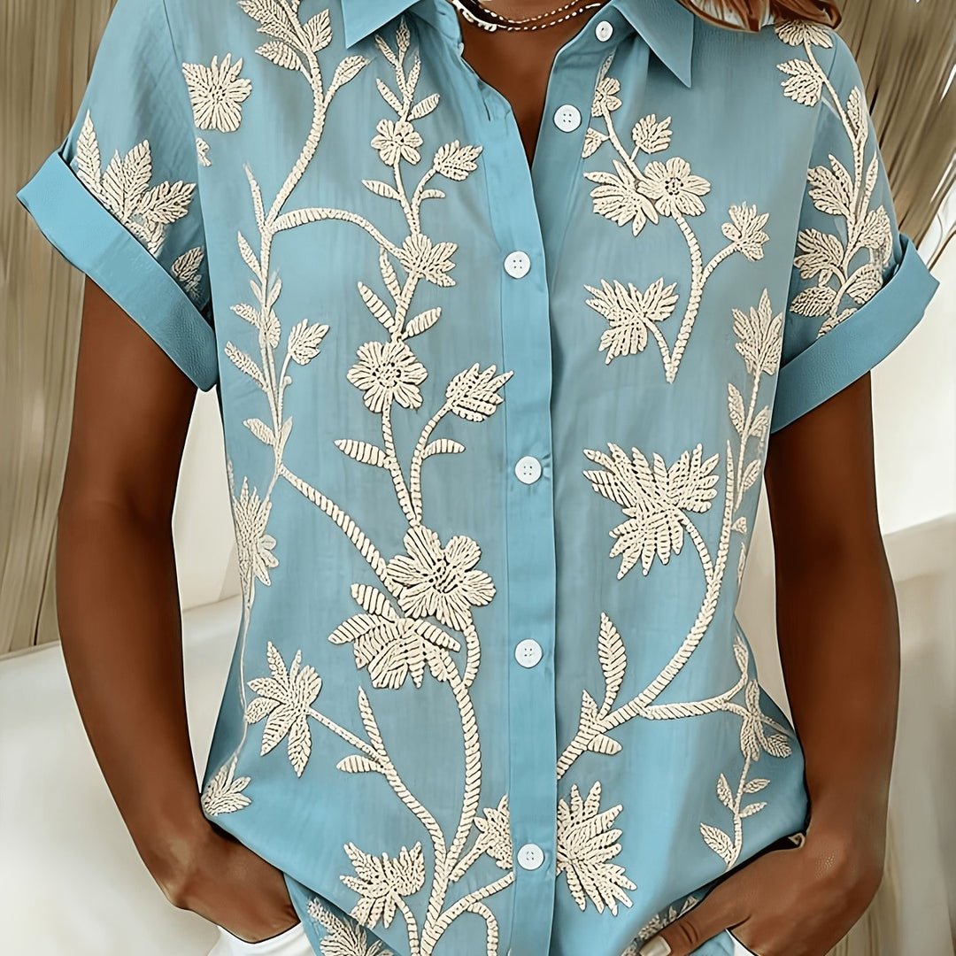 Botanical Print Shirt for Women