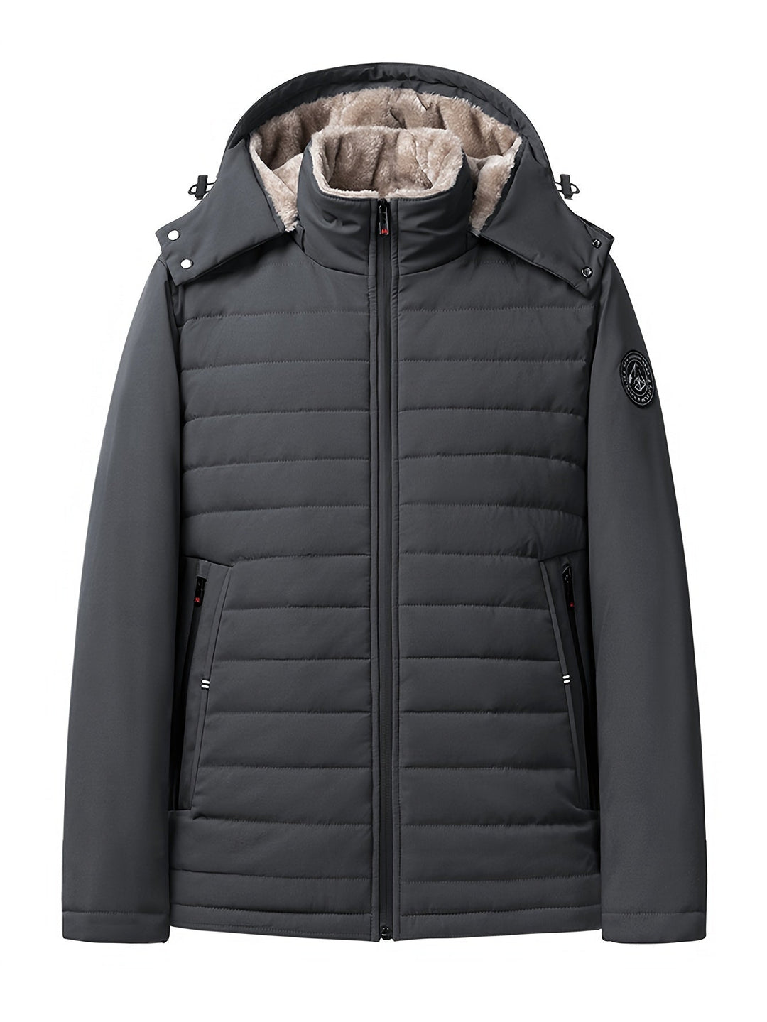 Hooded Insulated Coat for Men