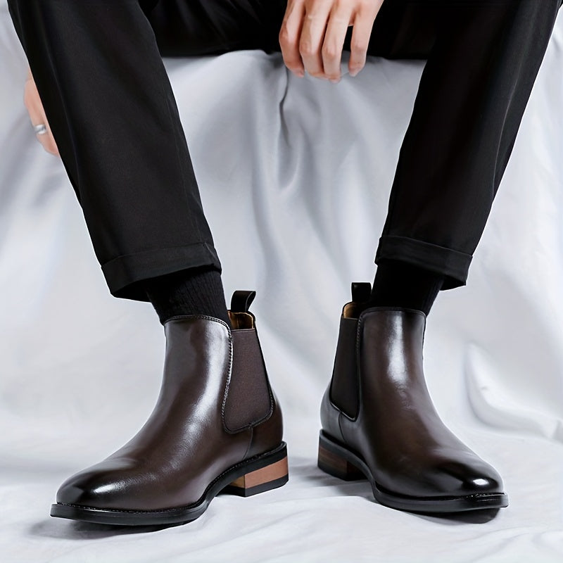 Refined Pointed-Toe Chelsea Boots for Men