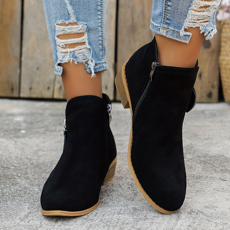 Comfortable Zipper Shoes for Women, Elegant Style