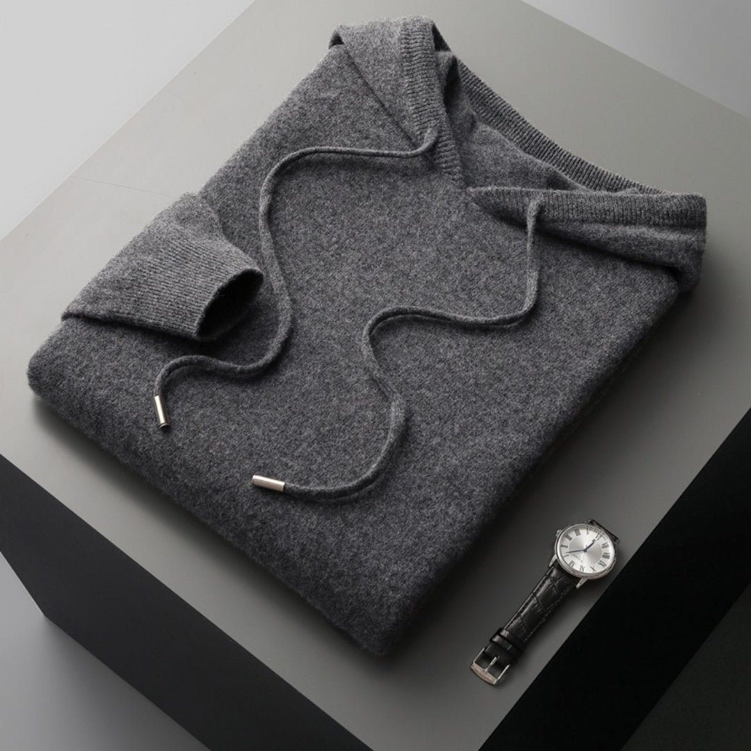 Soft-Knit Hoodie for Men, Plus Size