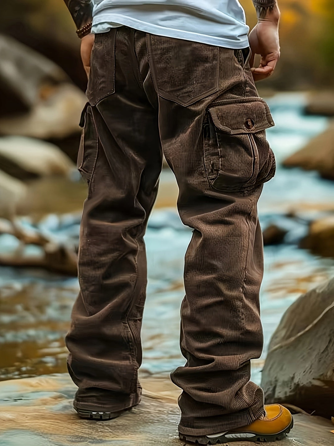 Relaxed-Fit Cargo Pants, Men's Rugged Fit