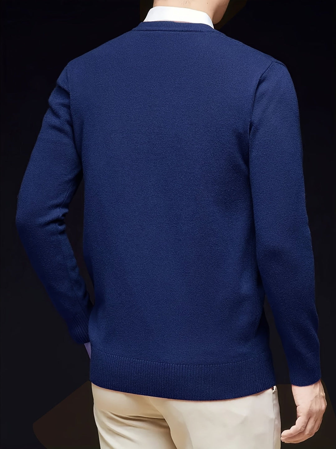 Refined V-Neck Sweater for Men
