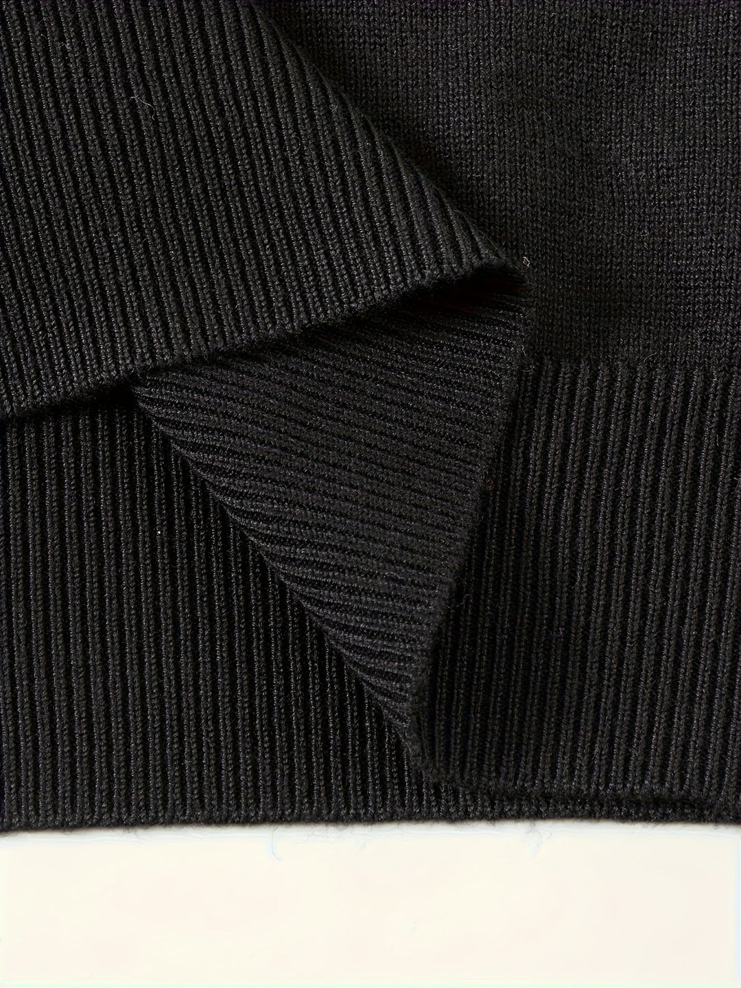 Refined Quarter-Zip Polo Sweater for Men, Plus Size