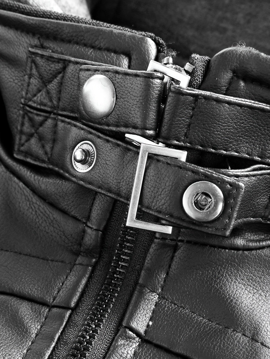 Hooded Moto Jacket for Men