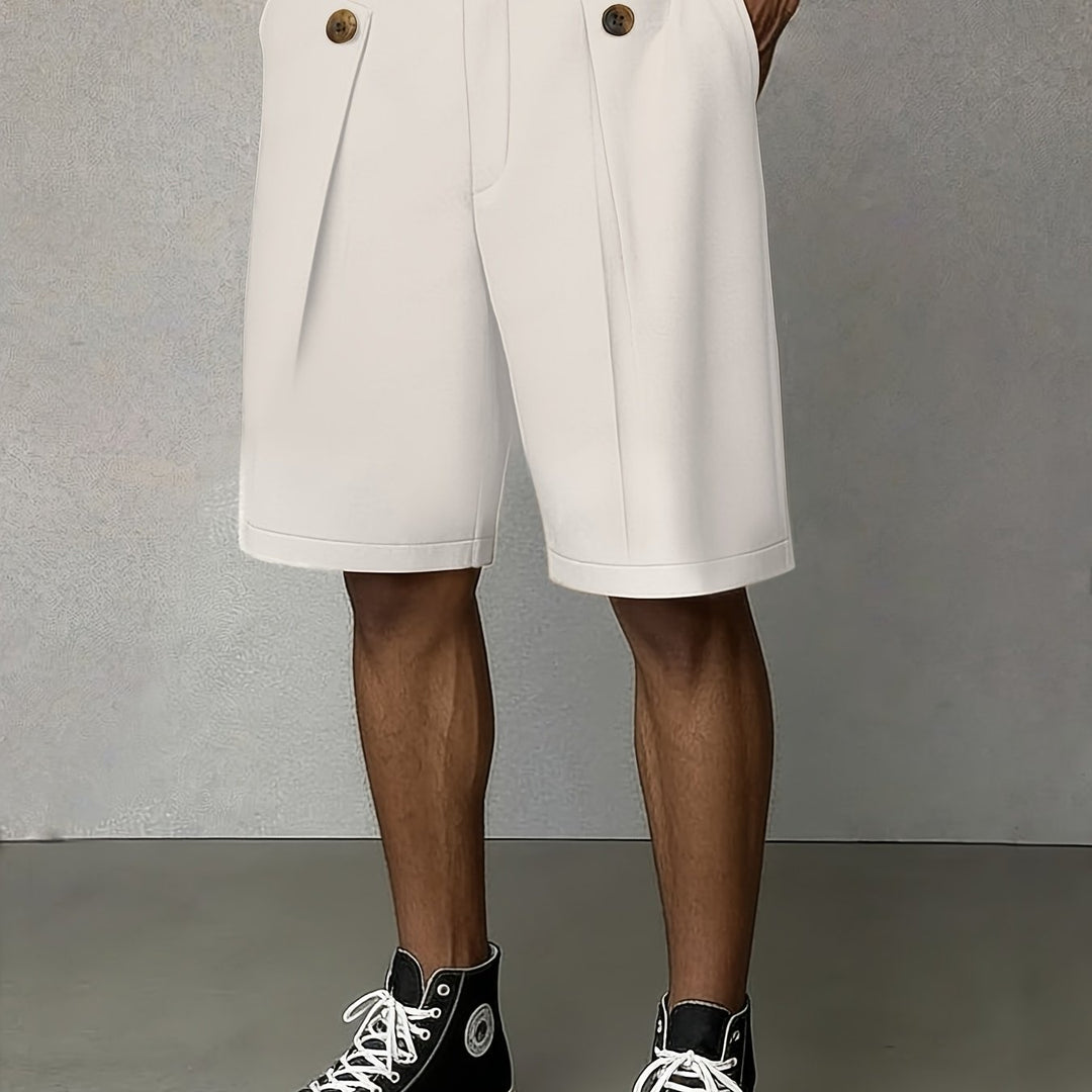Tailored Pleated Shorts for Men