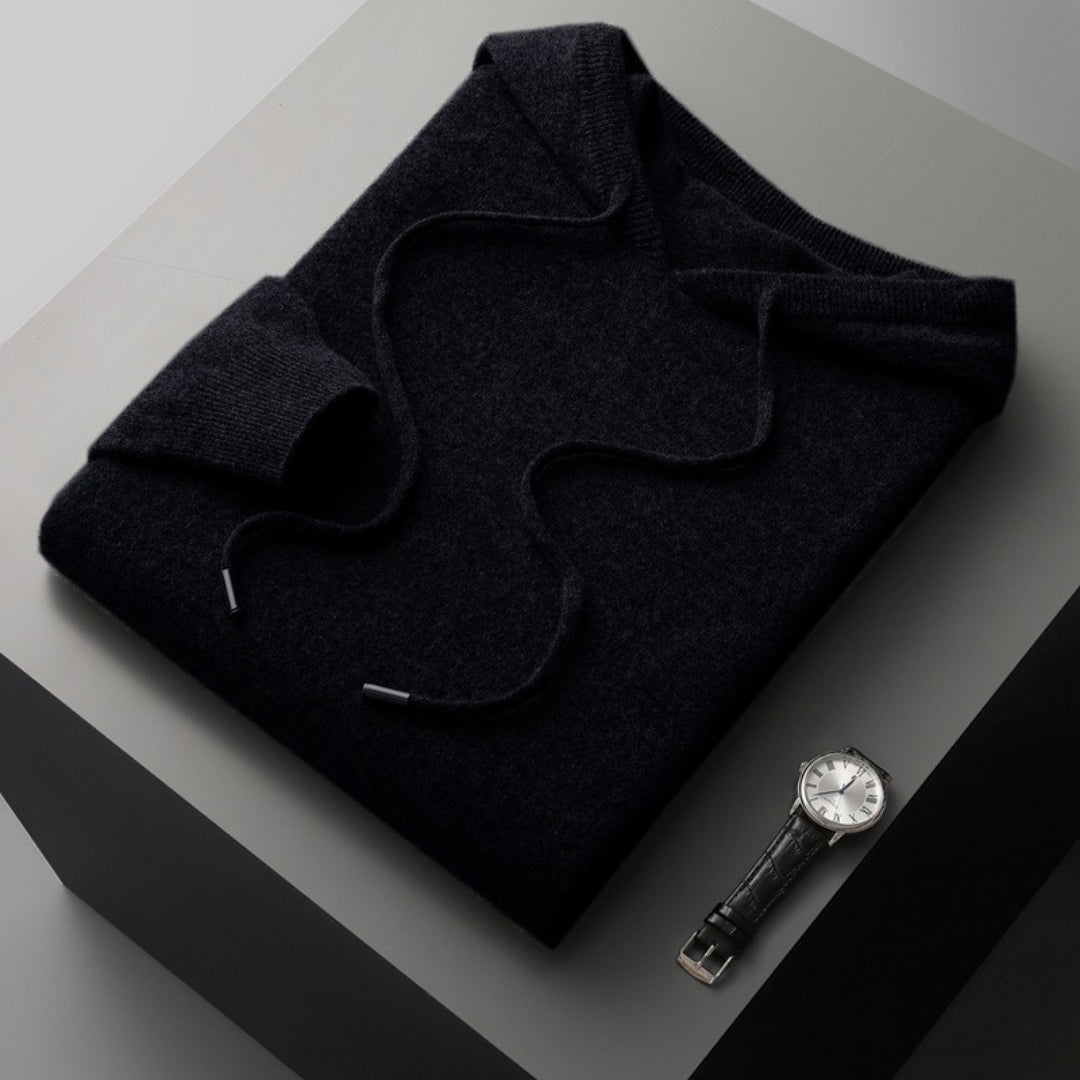 Soft-Knit Hoodie for Men, Plus Size