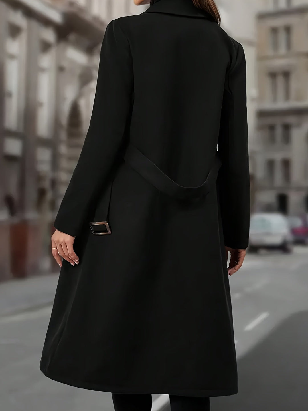 Women's Double-Breasted Long Coat