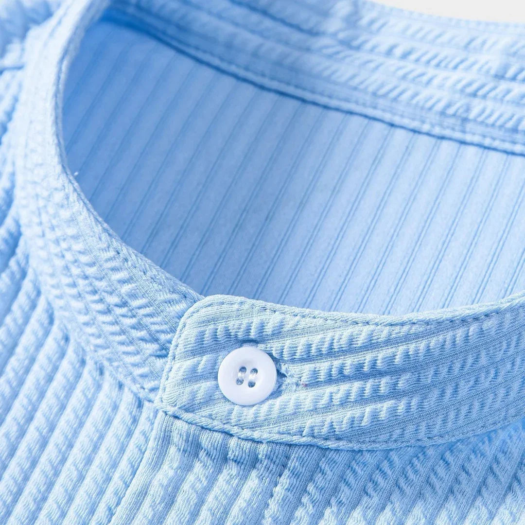 Stand-Collar Shirt, Men's Refined Fit