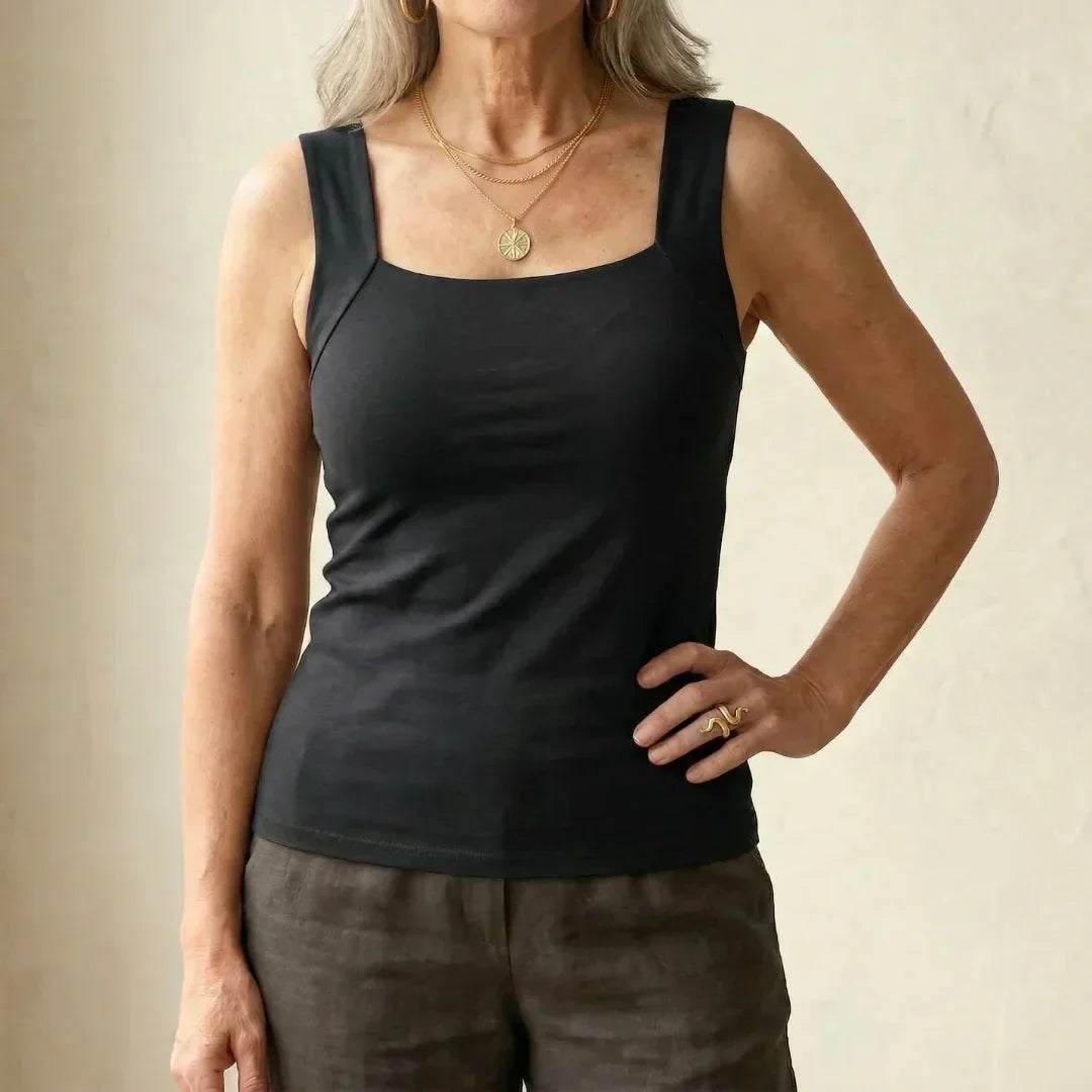 Built In Comfort Bra Tanktop for Women, Plus Size
