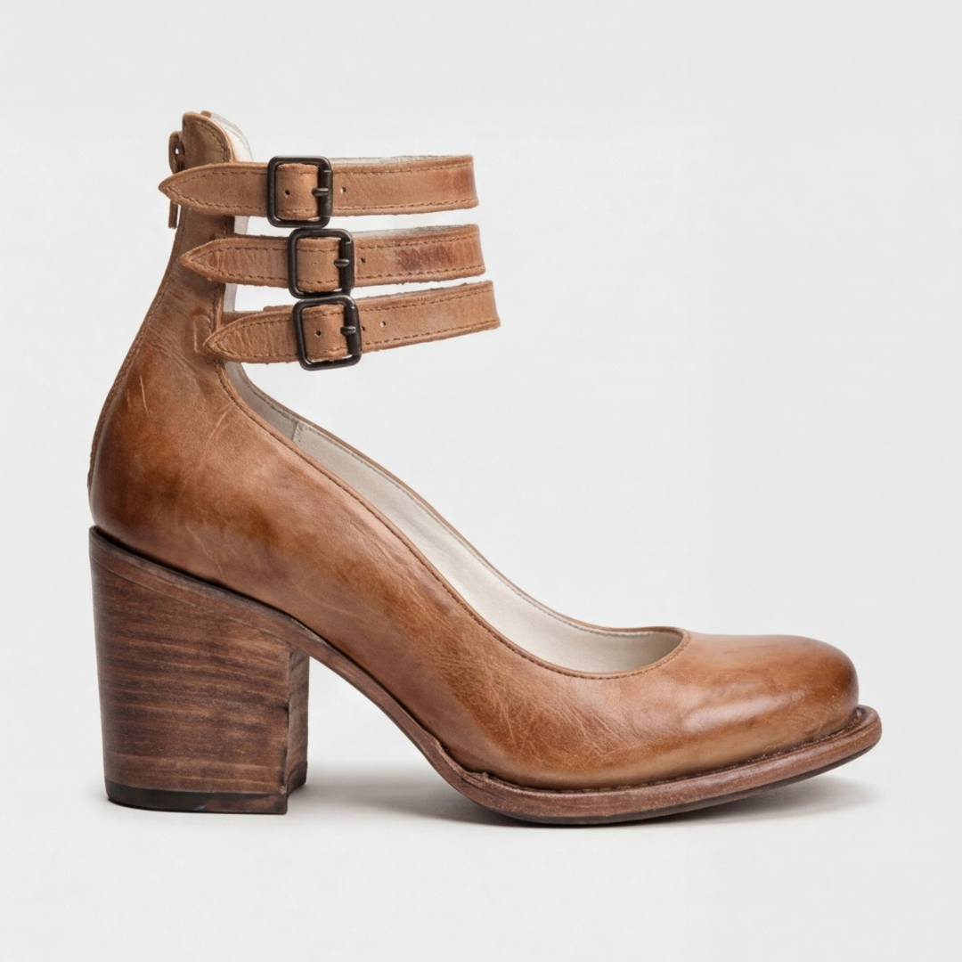 Elegant Retro Ankle Strap Heels for Women
