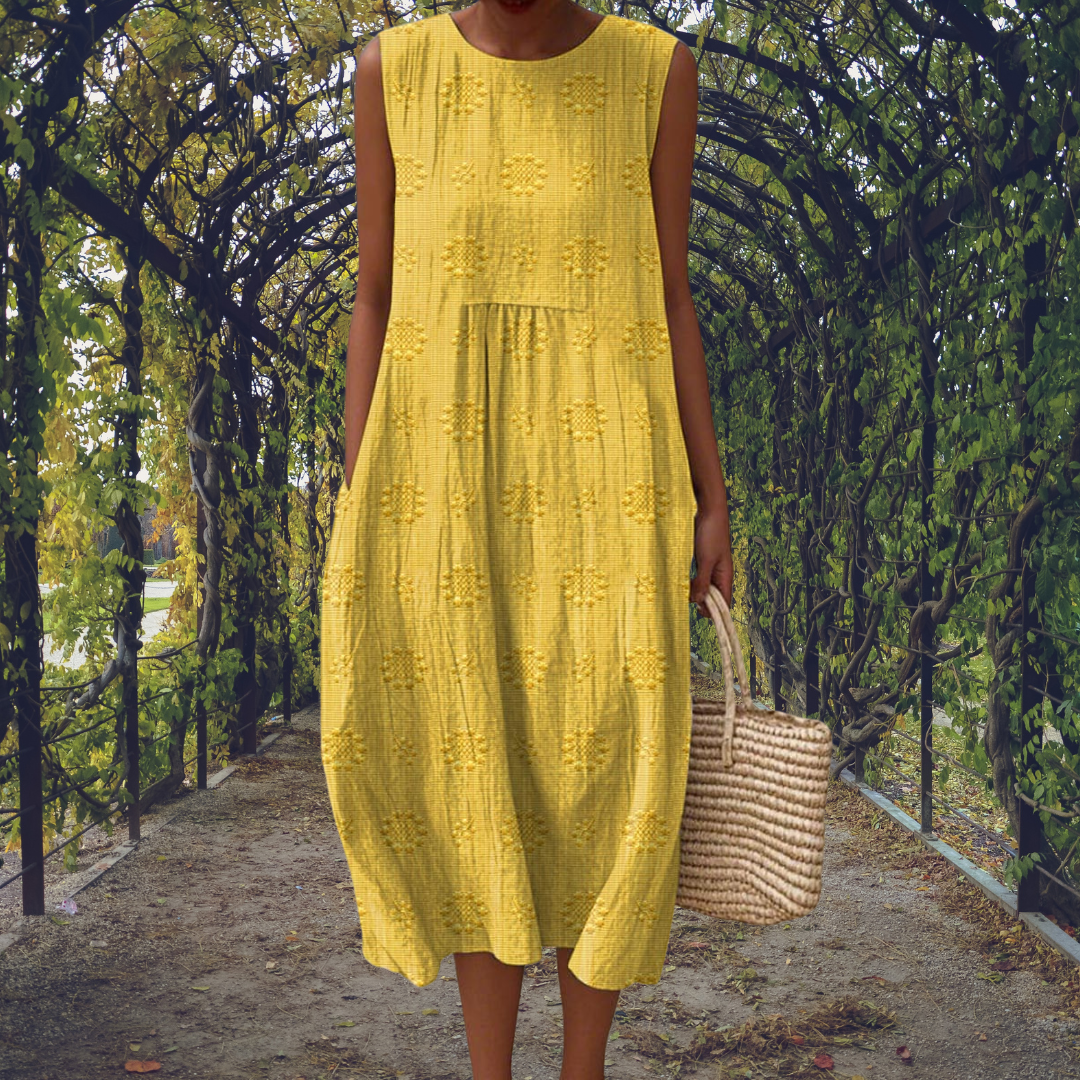 Elegant Sleeveless Pocket Dress for Women
