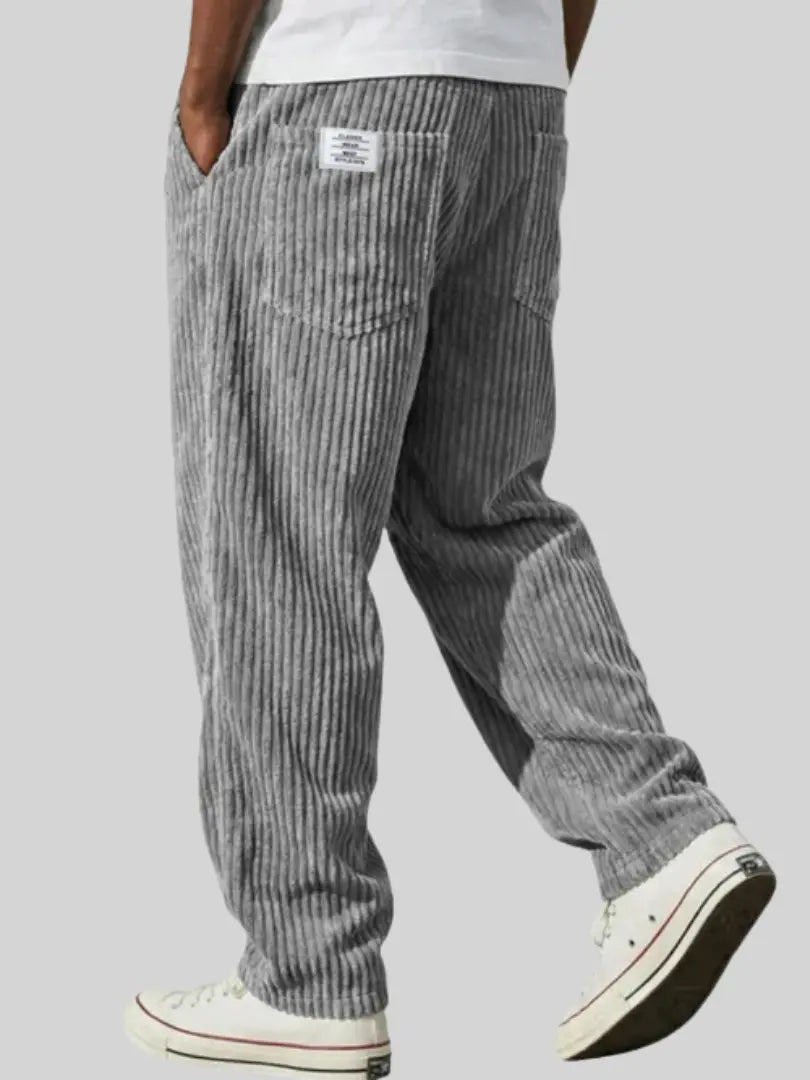 Vintage-Inspired Corduroy Trousers for Men