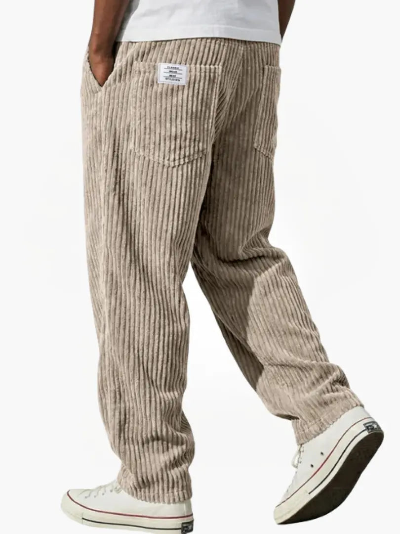 Vintage-Inspired Corduroy Trousers for Men