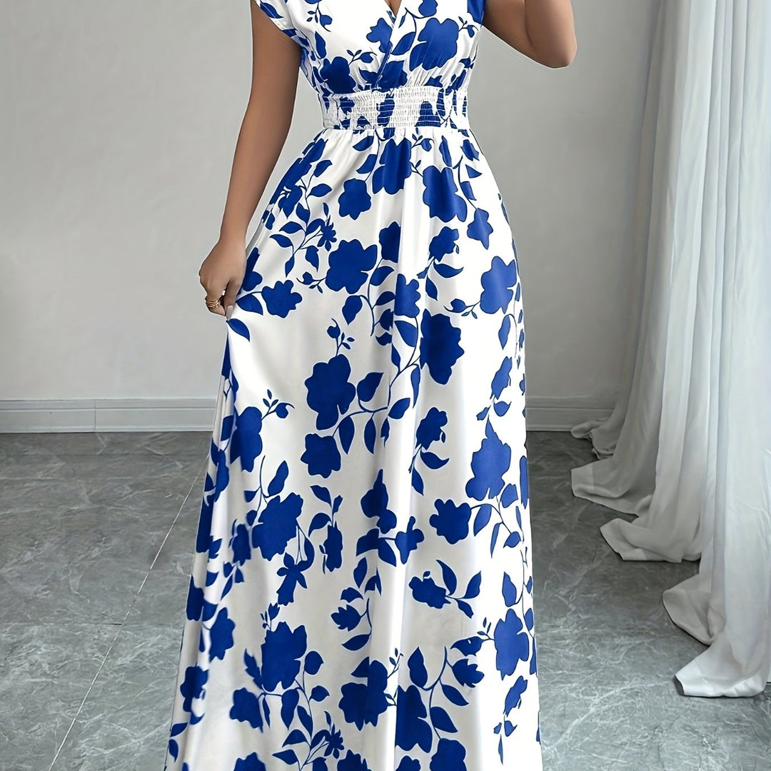 Ladies Flowing Floral Maxi Dress