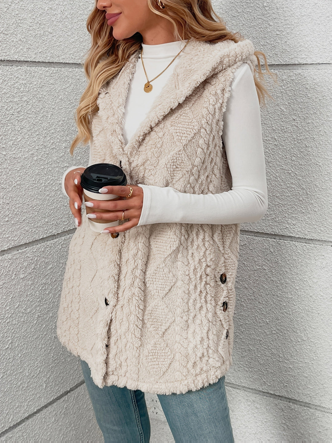 Cozy Hooded Sleeveless Vest for Women