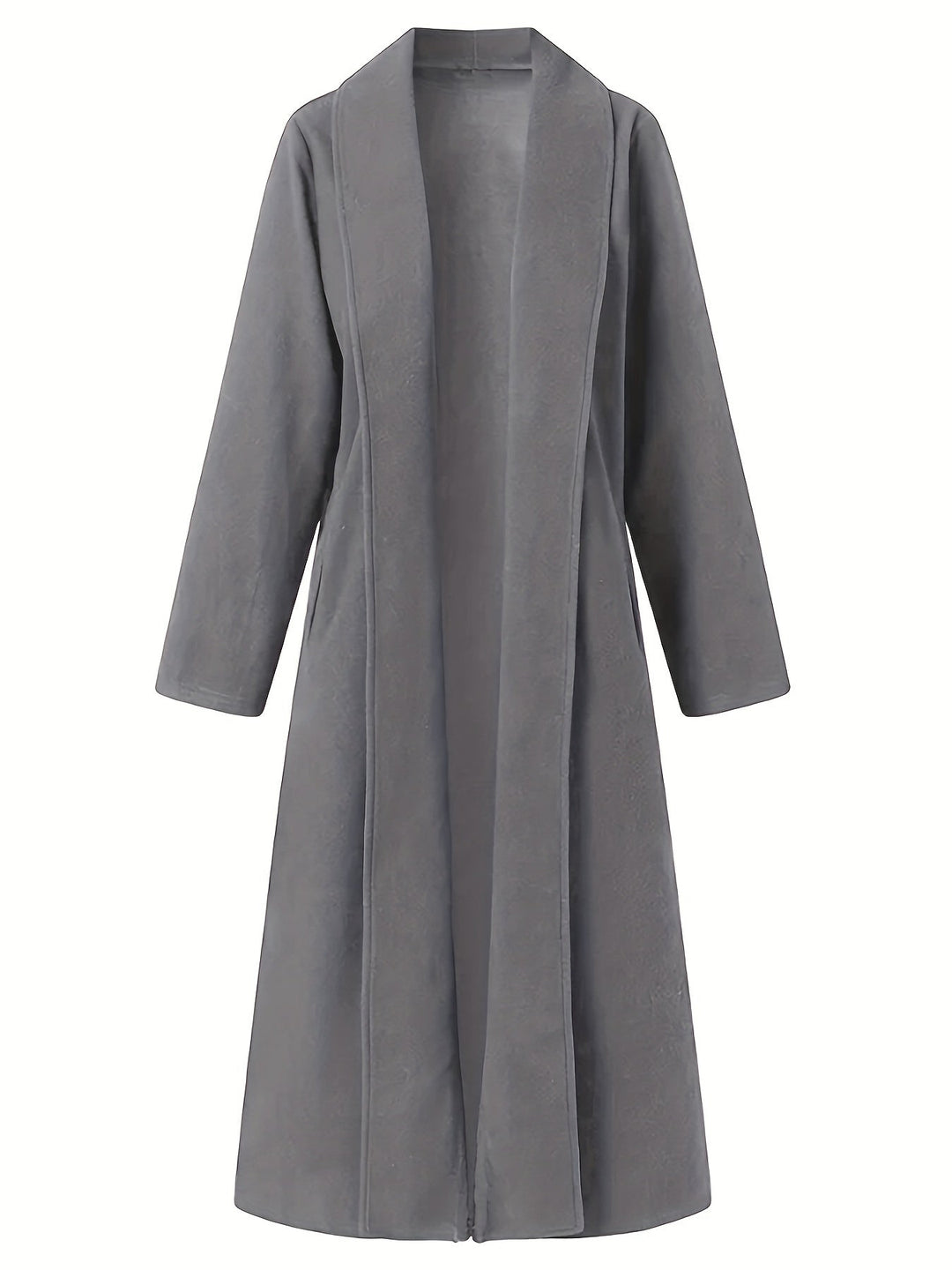 Elegant Longline Coat for Women, Plus Size