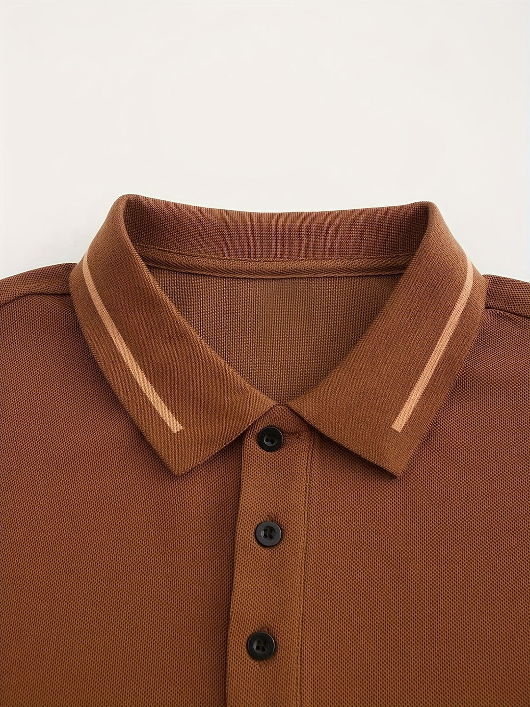 Long-Sleeve Polo Shirt for Men, Refined Style