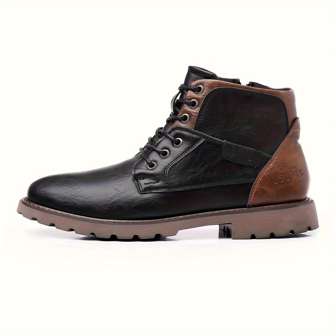 Men's Rugged Lace-Up Ankle Boots