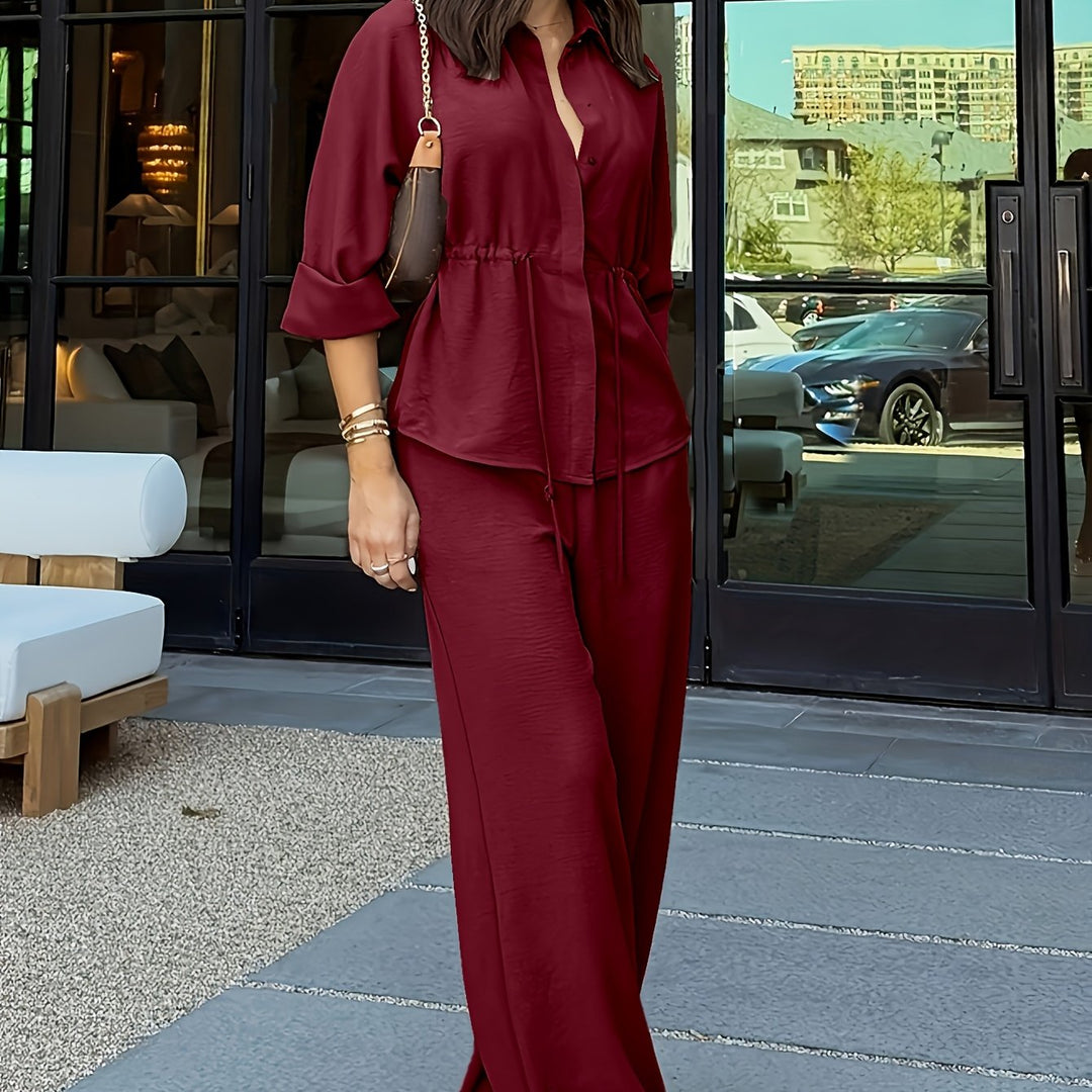 Wide-Leg Set for Women, Relaxed Style