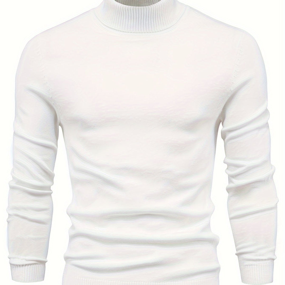 Men's Classic Mock-Neck Sweater