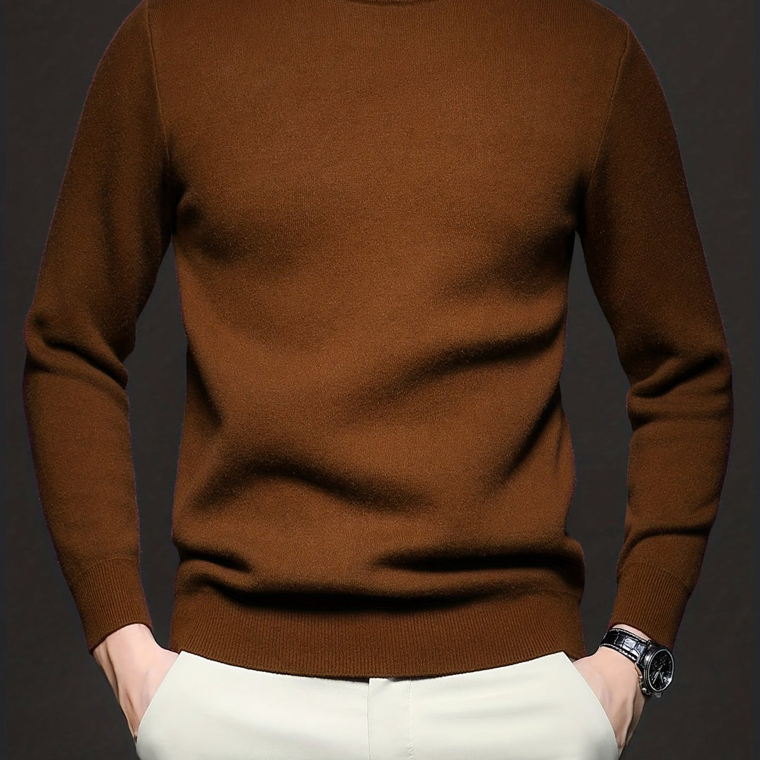 Refined Mock-Neck Sweater for Men