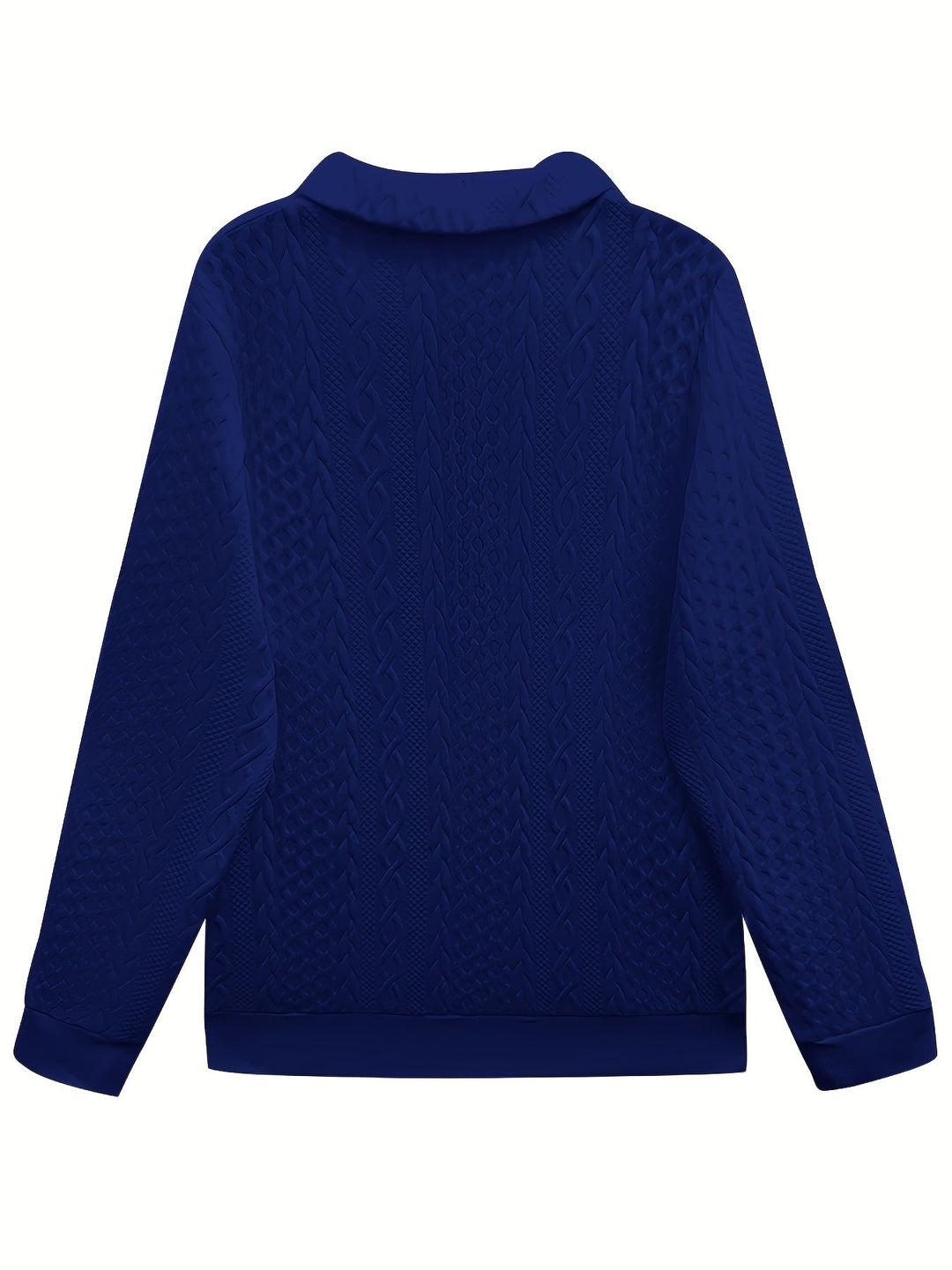 Textured Half-Zip Sweatshirt for Women