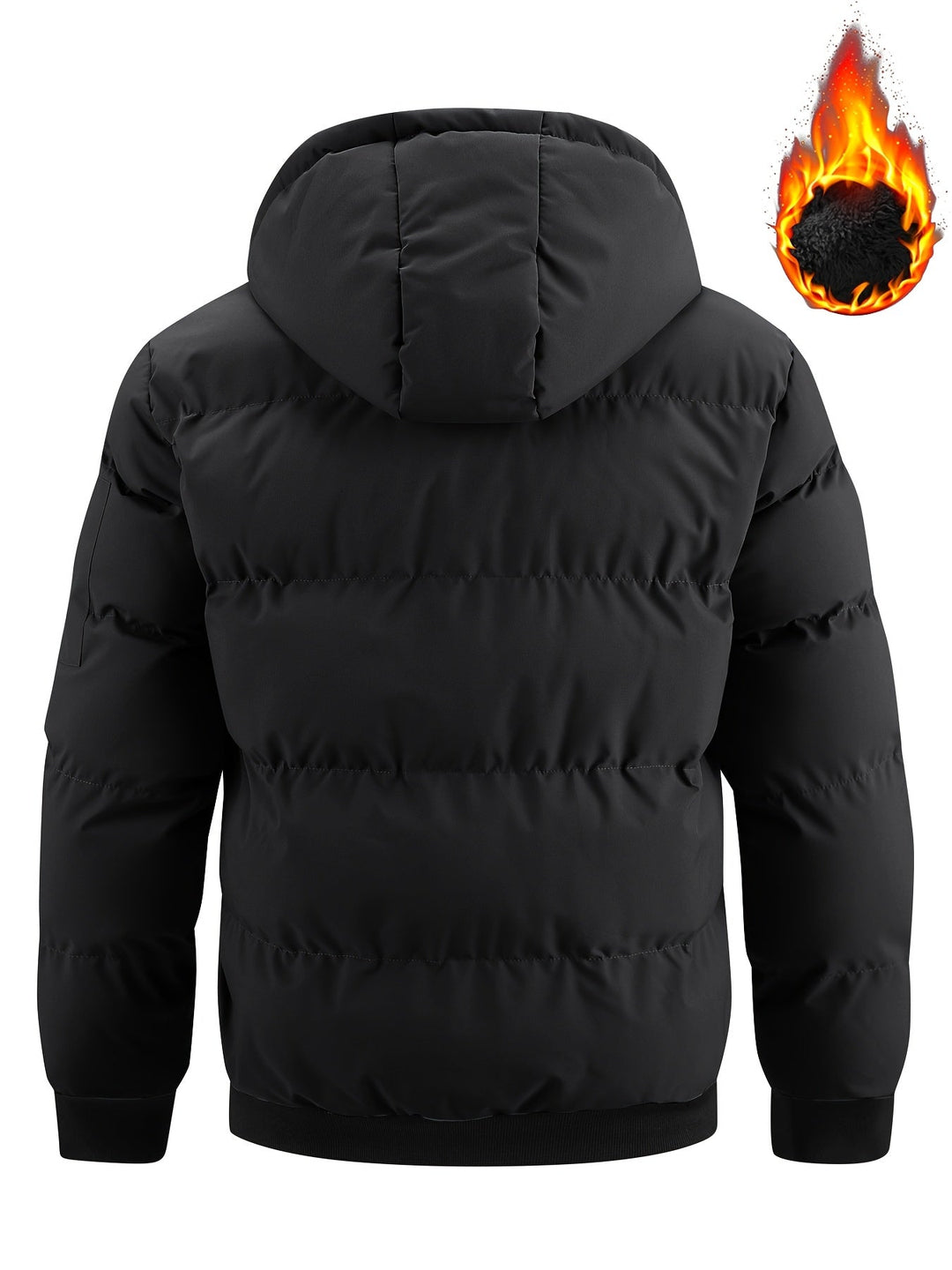 Quilted Hooded Winter Jacket for Men