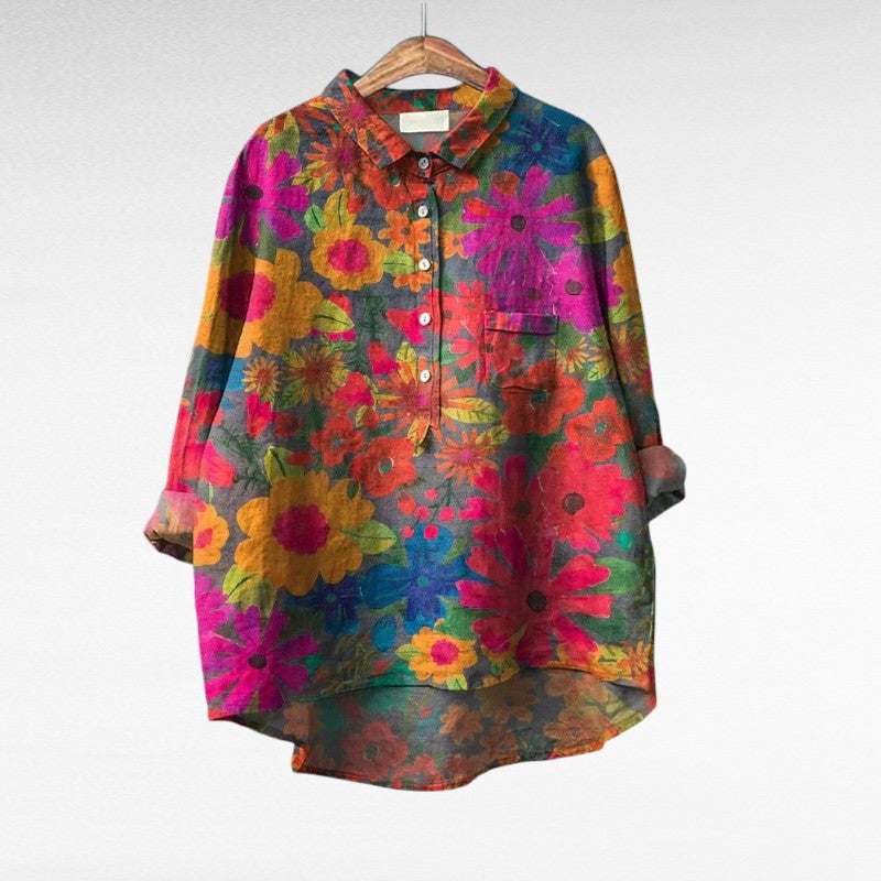 Casual Vintage Collar Blouse for Women