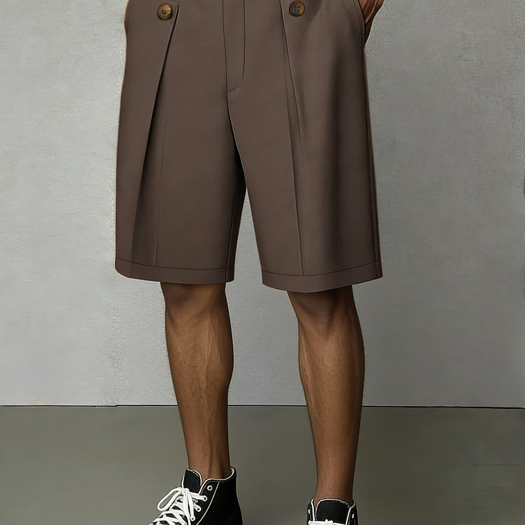 Tailored Pleated Shorts for Men