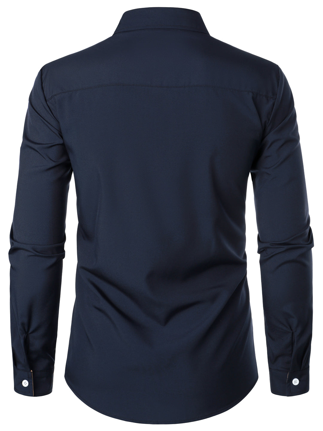 Ladies Contrast-Trim Long Sleeve Shirt