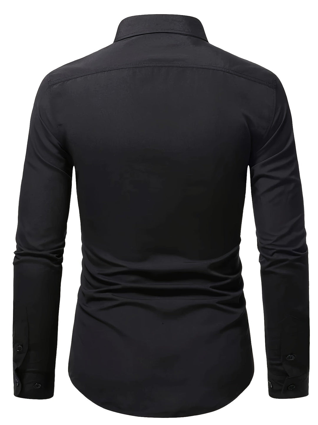 Refined Long-Sleeve Dress Shirt for Men