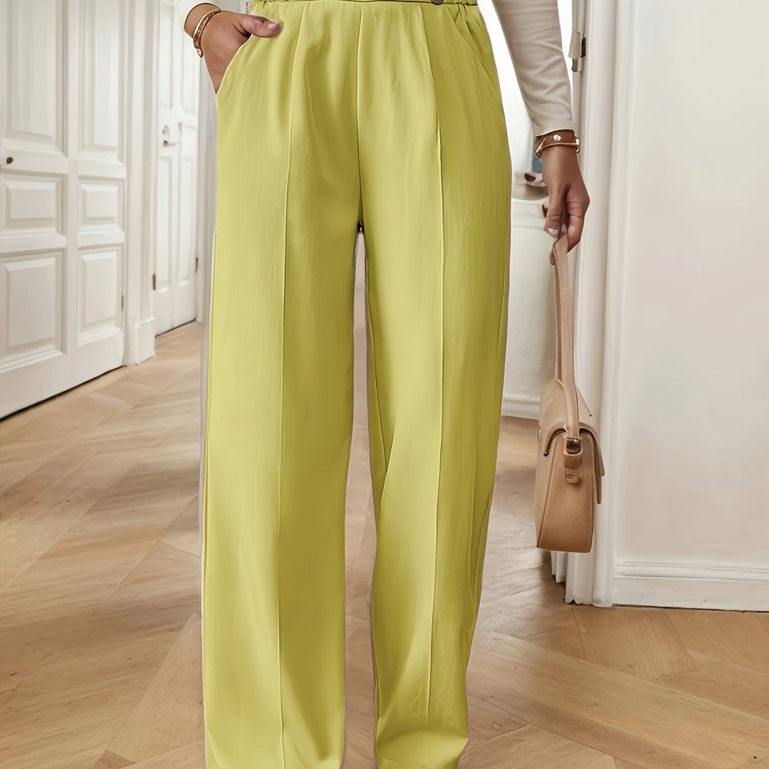 High-Waist Trousers for Women, Tailored Style