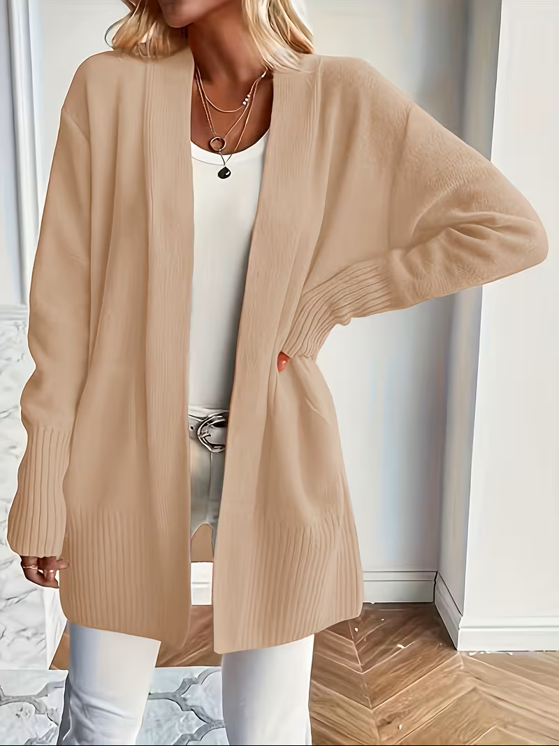 Open-Front Cardigan for Women, Relaxed Style