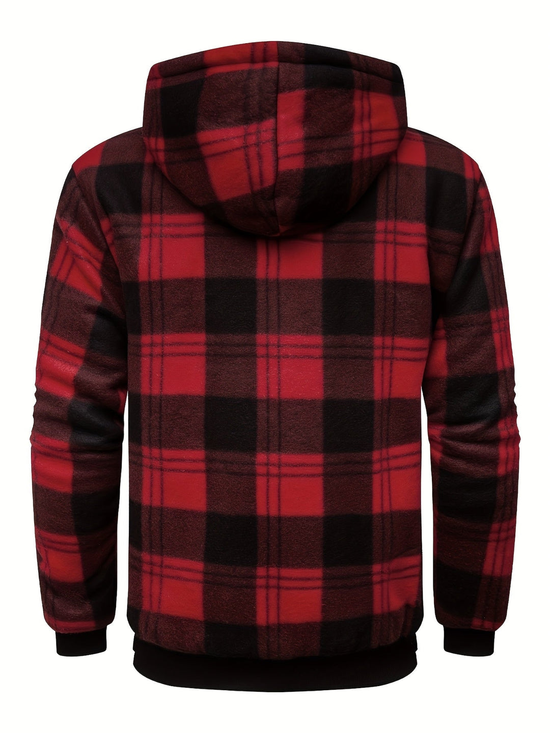 Hooded Zip-Up Jacket, Men's Cozy Fit