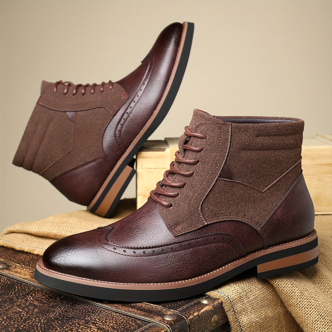 Wingtip Ankle Boots, Men's Classic Fit