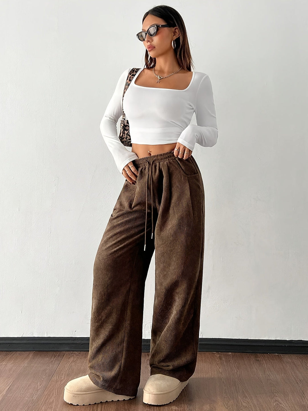 Relaxed Wide-Leg Pants for Women