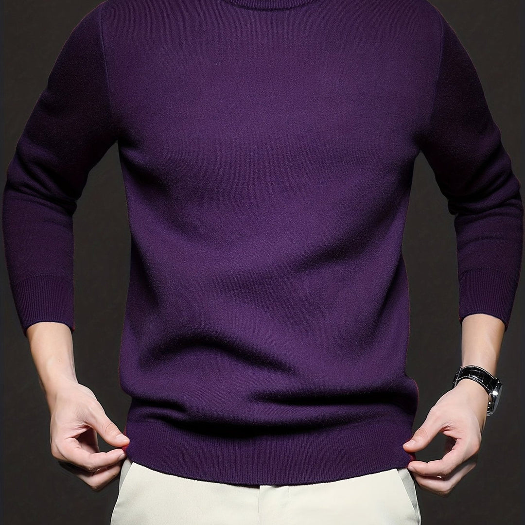Refined Mock-Neck Sweater for Men