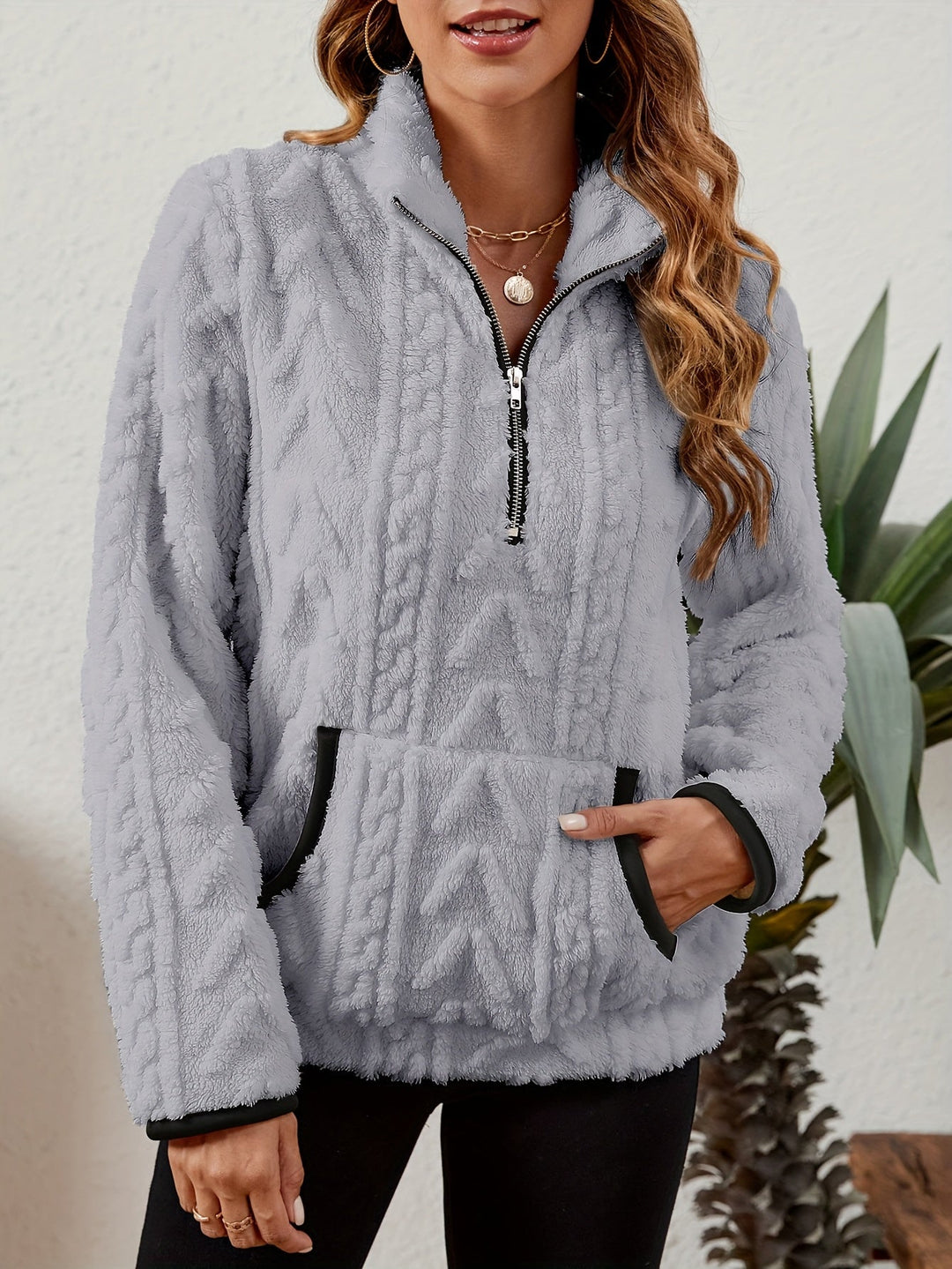 Half-Zip Pullover for Women, Cozy Style