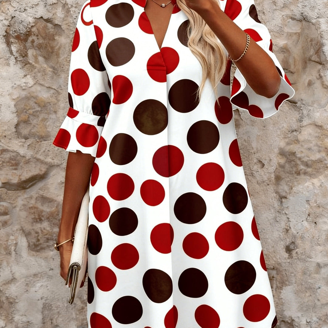 Women's Playful Polka Dot Mini Dress
