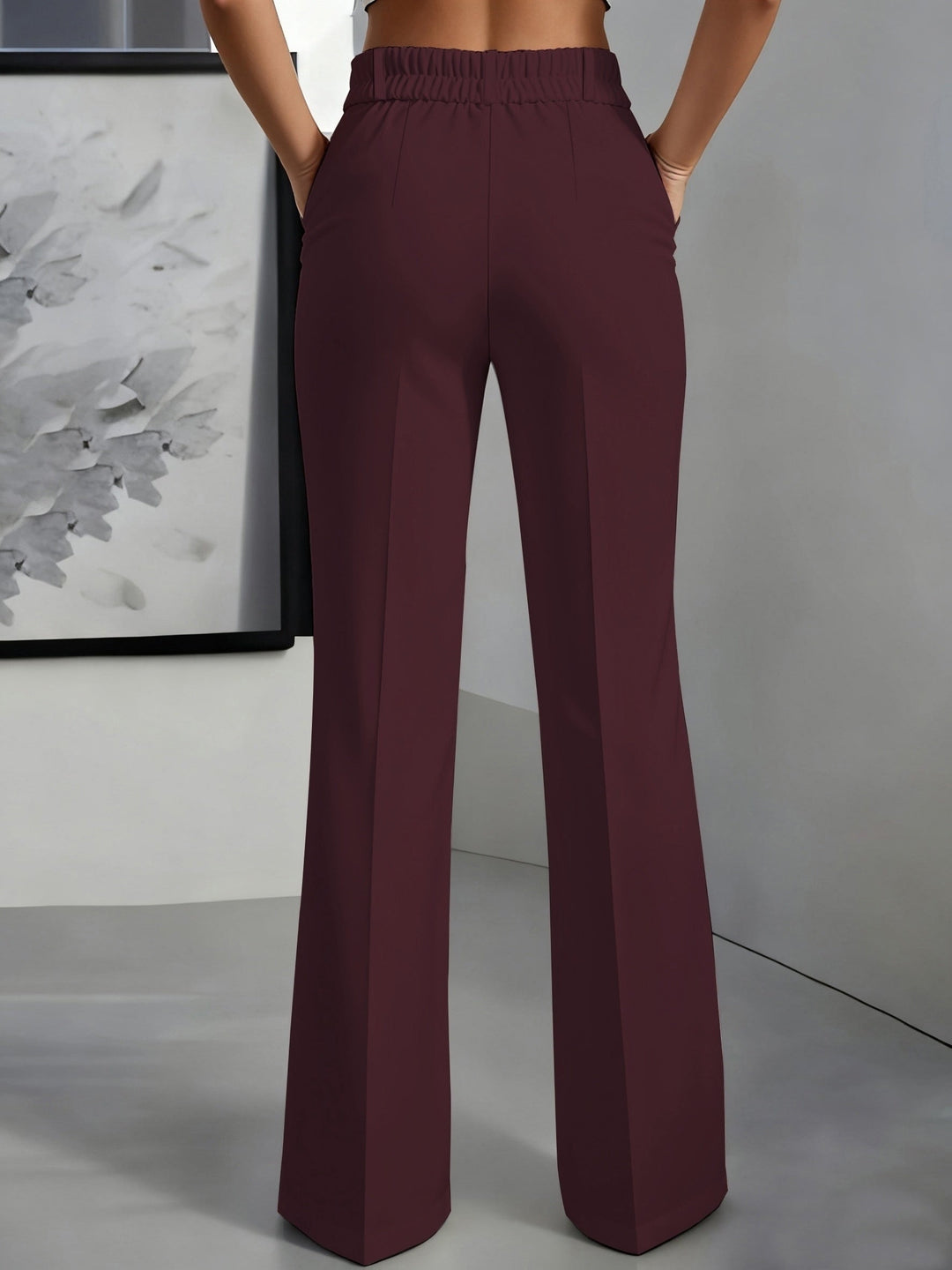 Wide-Leg Trousers for Women, Tailored Style