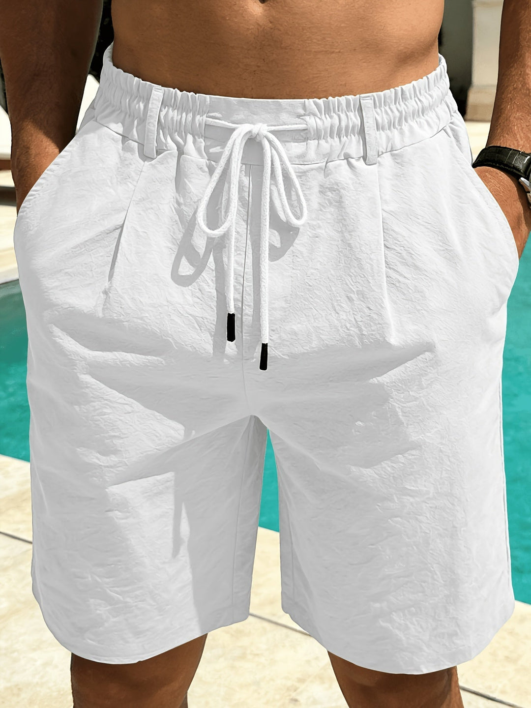 Drawstring Shorts for Men, Relaxed Style
