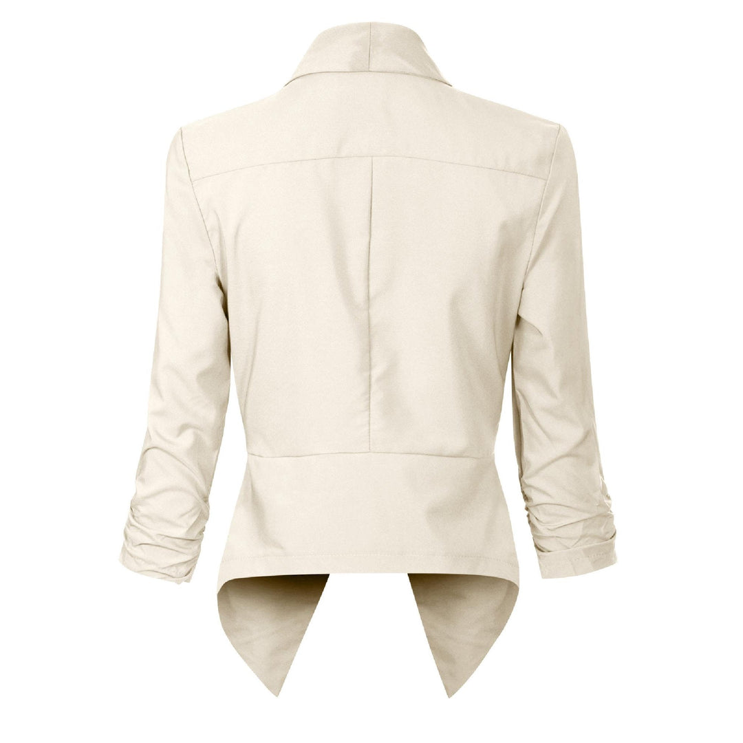 Open-Front Draped Blazer for Women